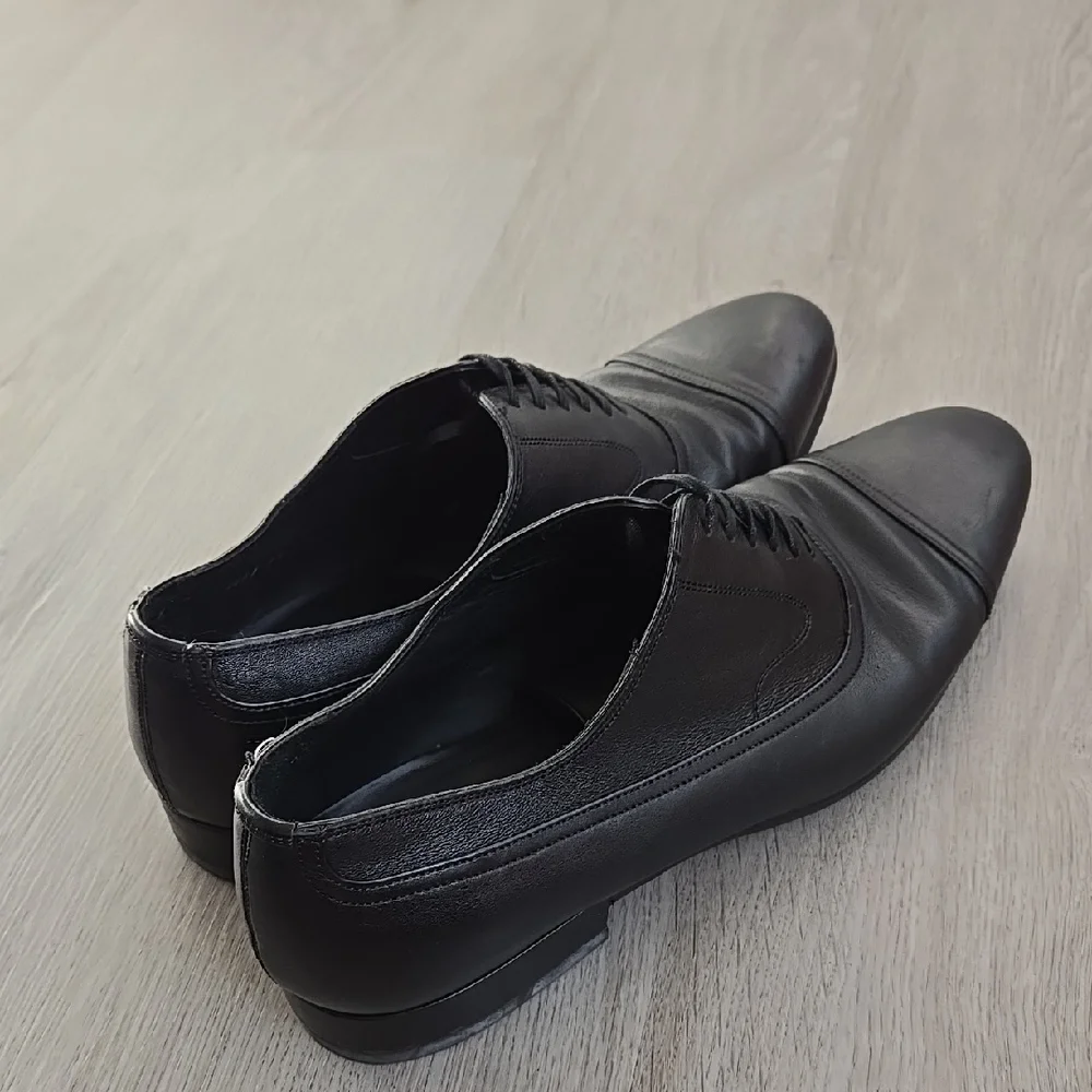 Dolce & Gabbana Men's Vero Cuoio Dark Leather Lace Oxfords Size 8.5
